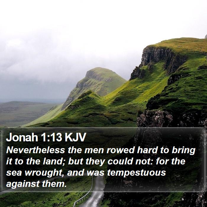 Jonah 1:13 KJV Bible Study