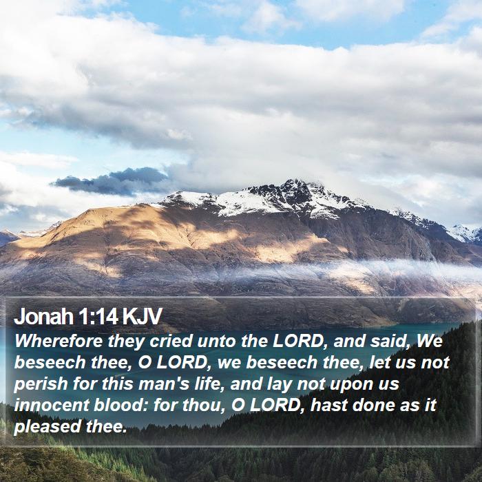 Jonah 1:14 KJV Bible Study