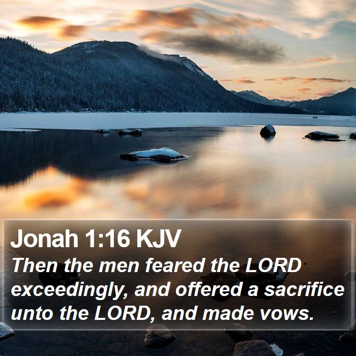 Jonah 1:16 KJV Bible Study