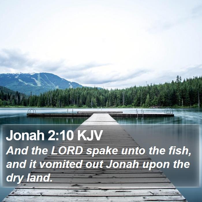 Jonah 2:10 KJV Bible Study