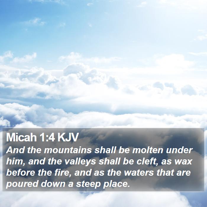 Micah 1:4 KJV Bible Study