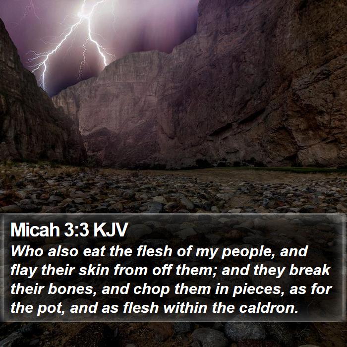 Micah 3:3 KJV Bible Study