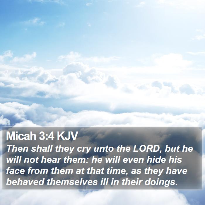 Micah 3:4 KJV Bible Study