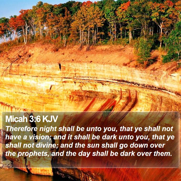 Micah 3:6 KJV Bible Study