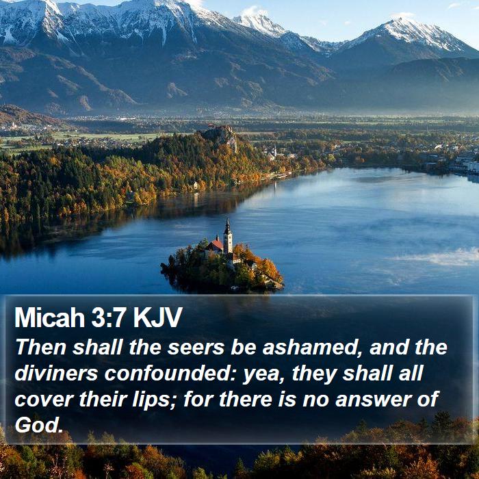 Micah 3:7 KJV Bible Study