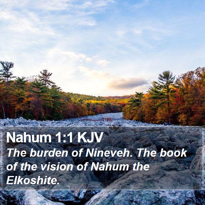 Nahum 1:1 KJV Bible Study