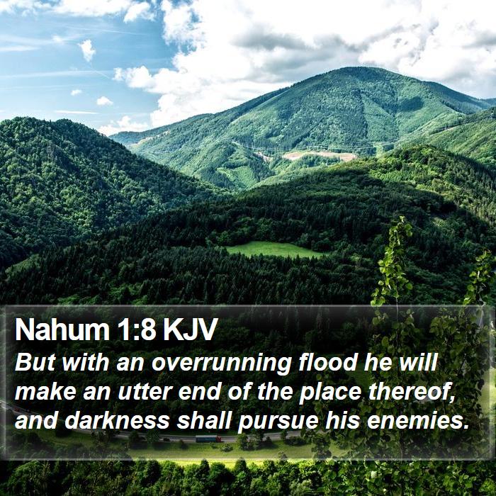 Nahum 1:8 KJV Bible Study