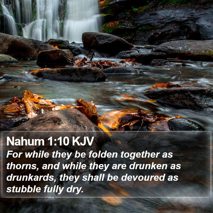 Nahum 1:10 KJV Bible Study