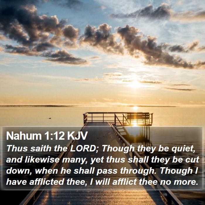 Nahum 1:12 KJV Bible Study