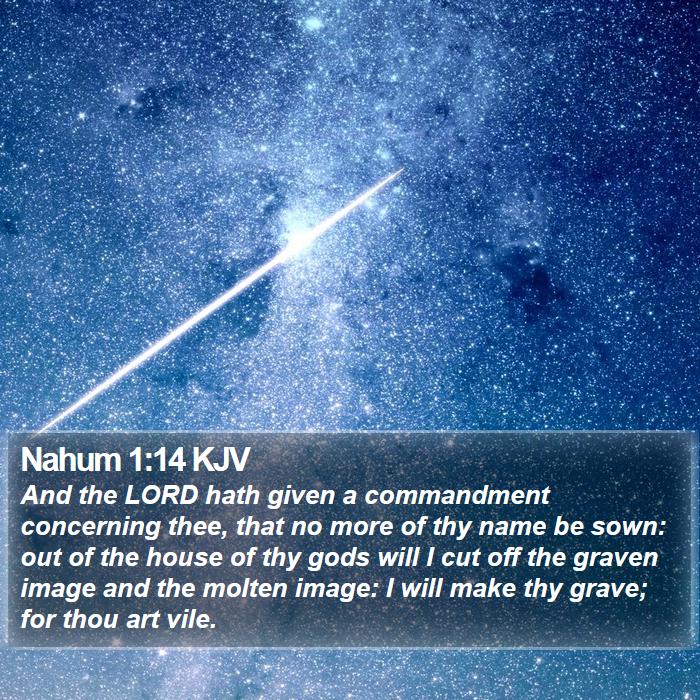 Nahum 1:14 KJV Bible Study