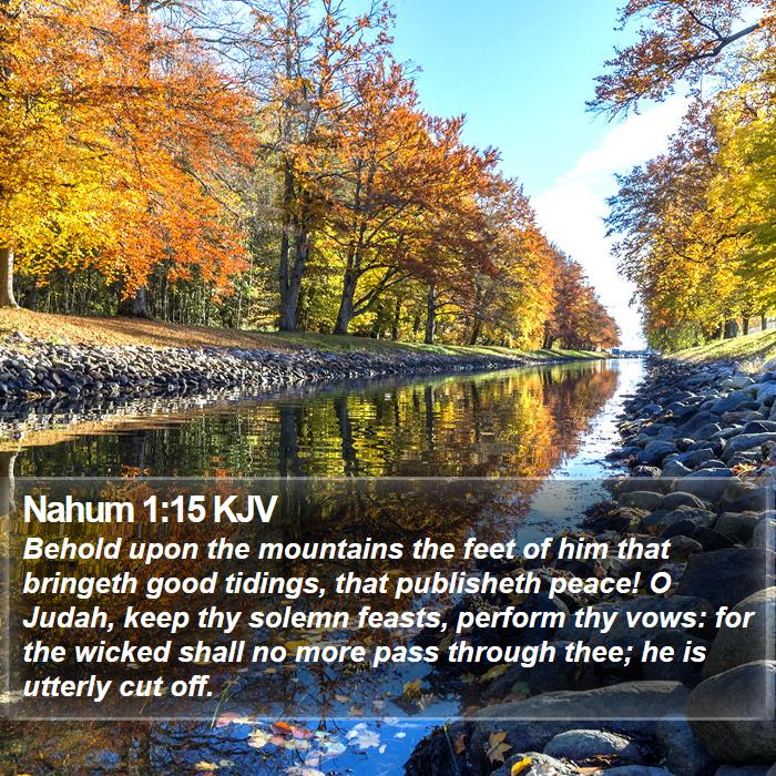 Nahum 1:15 KJV Bible Study