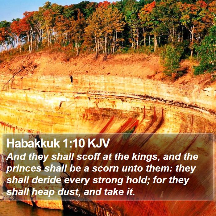 Habakkuk 1:10 KJV Bible Study