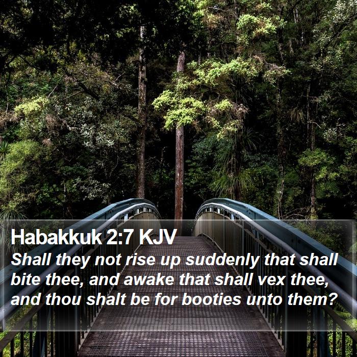 Habakkuk 2:7 KJV Bible Study