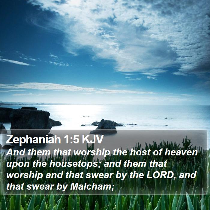 Zephaniah 1:5 KJV Bible Study