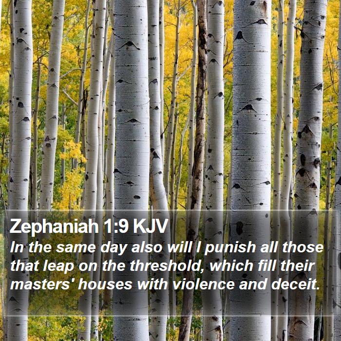 Zephaniah 1:9 KJV Bible Study