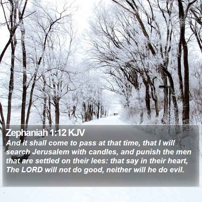 Zephaniah 1:12 KJV Bible Study