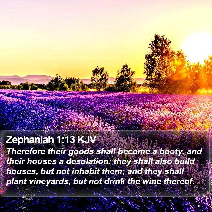 Zephaniah 1:13 KJV Bible Study