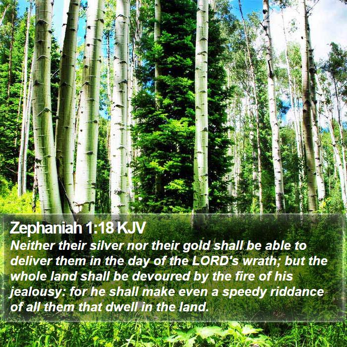 Zephaniah 1:18 KJV Bible Study