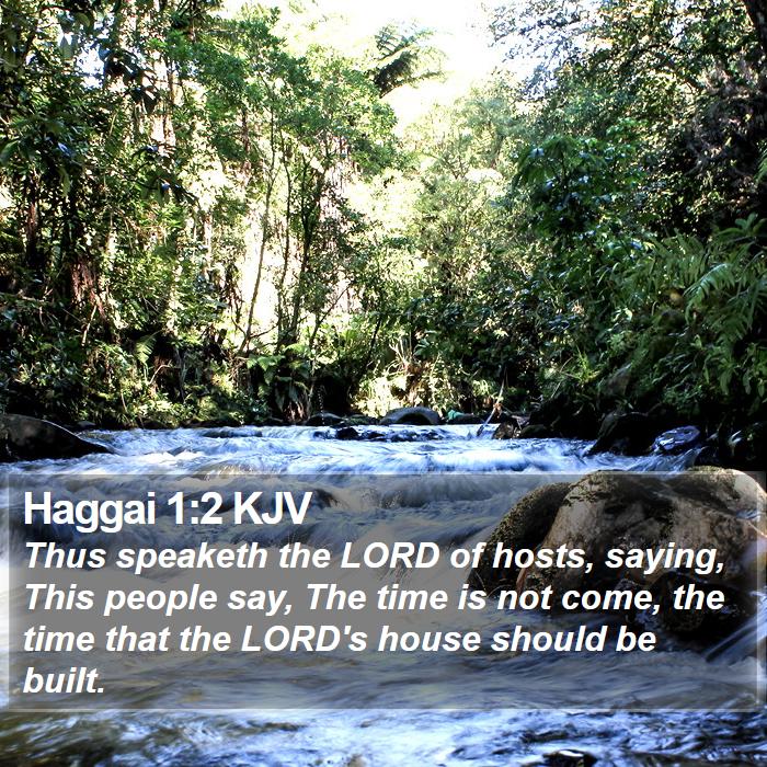 Haggai 1:2 KJV Bible Study