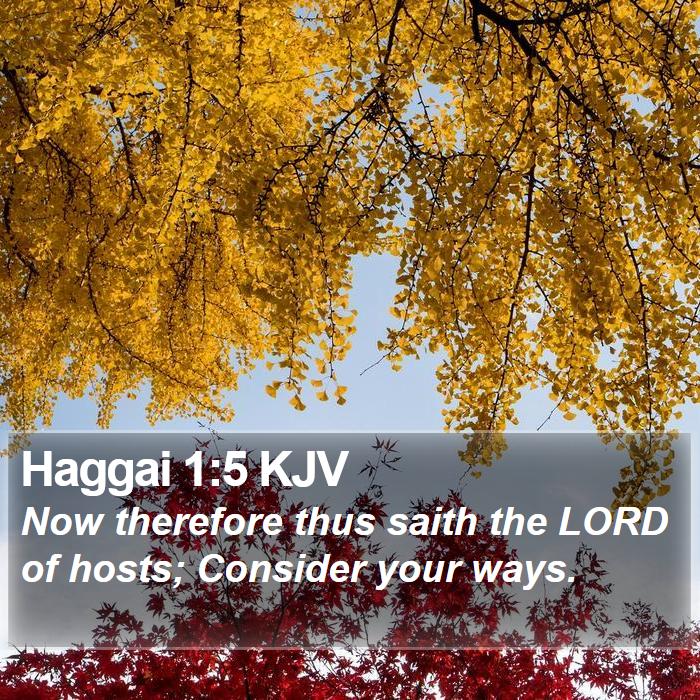 Haggai 1:5 KJV Bible Study