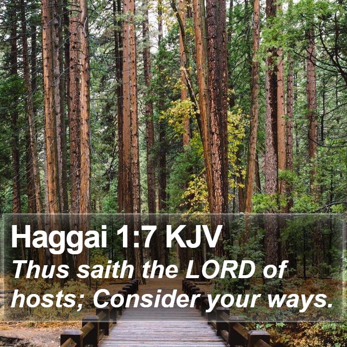 Haggai 1:7 KJV Bible Study