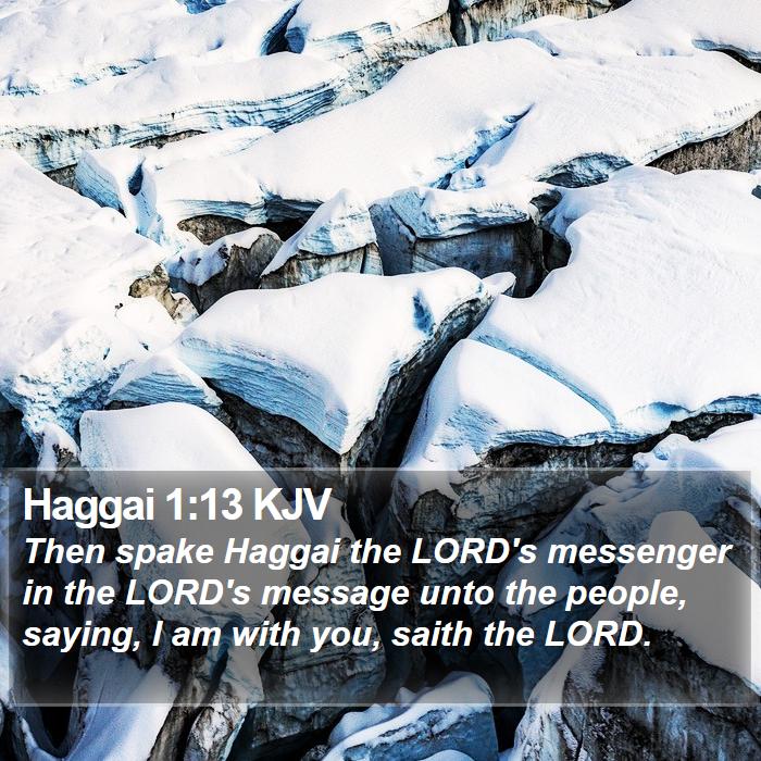 Haggai 1:13 KJV Bible Study