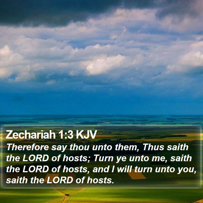 Zechariah 1:3 KJV Bible Study