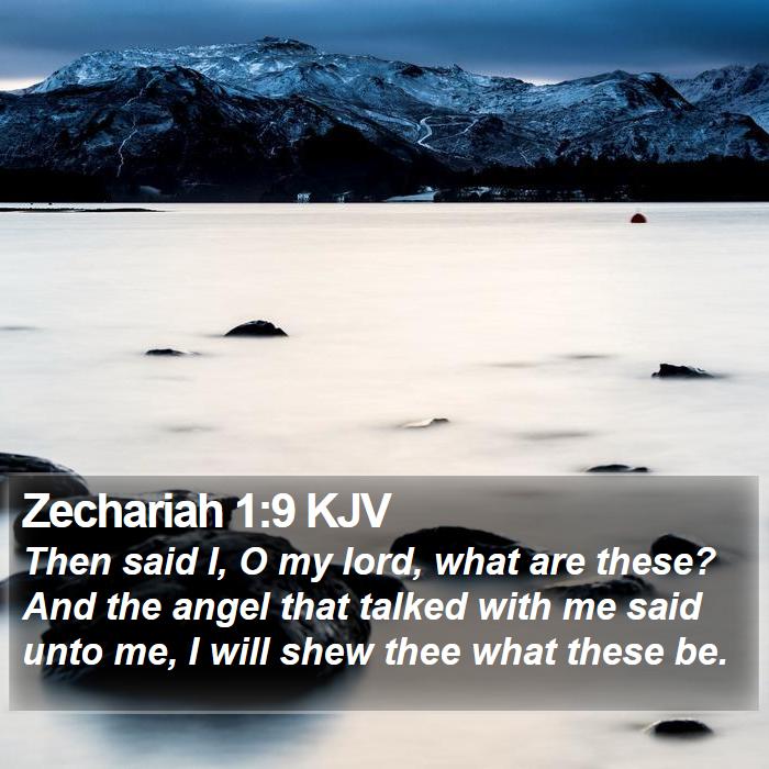 Zechariah 1:9 KJV Bible Study