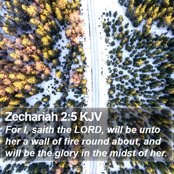 Zechariah 2:5 KJV Bible Study