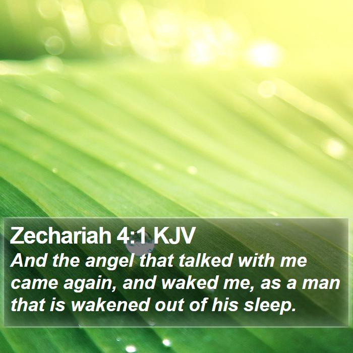 Zechariah 4:1 KJV Bible Study