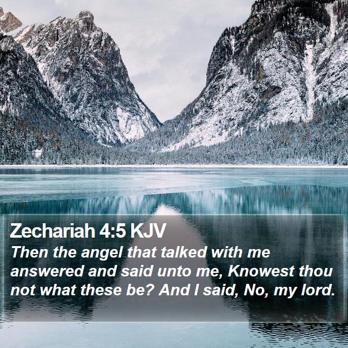 Zechariah 4:5 KJV Bible Study