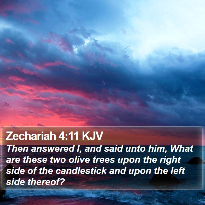 Zechariah 4:11 KJV Bible Study