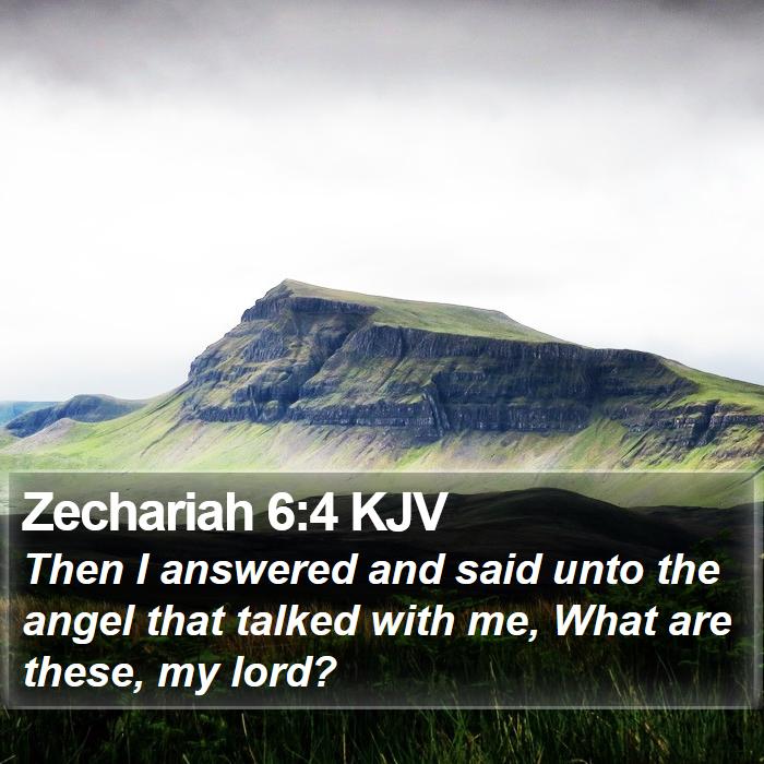 Zechariah 6:4 KJV Bible Study