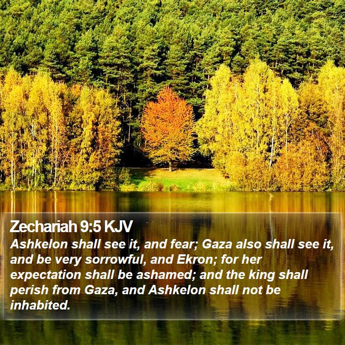 Zechariah 9:5 KJV Bible Study