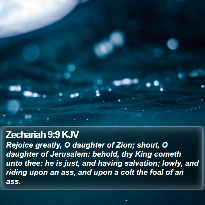 Zechariah 9:9 KJV Bible Study