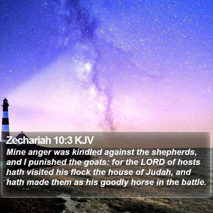 Zechariah 10:3 KJV Bible Study