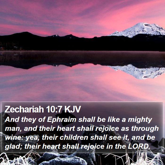 Zechariah 10:7 KJV Bible Study