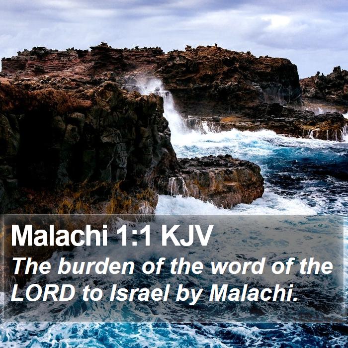 Malachi 1:1 KJV Bible Study