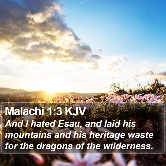 Malachi 1:3 KJV Bible Study