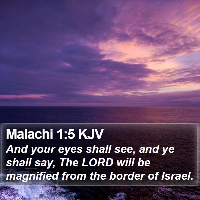 Malachi 1:5 KJV Bible Study