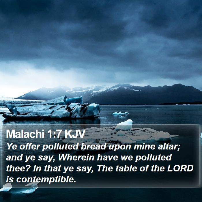 Malachi 1:7 KJV Bible Study