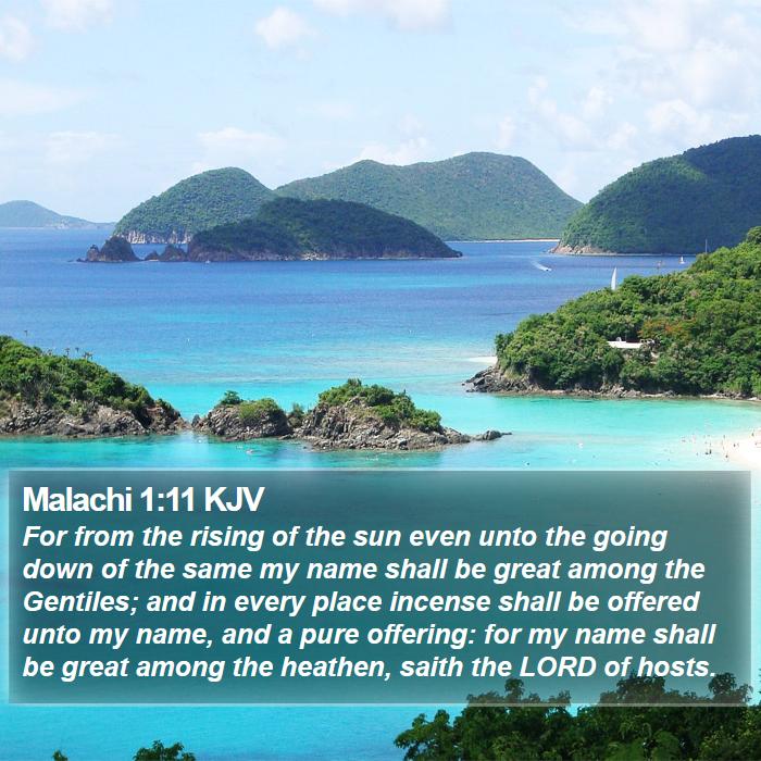 Malachi 1:11 KJV Bible Study