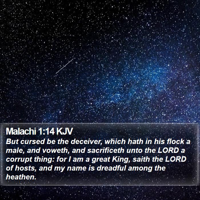 Malachi 1:14 KJV Bible Study