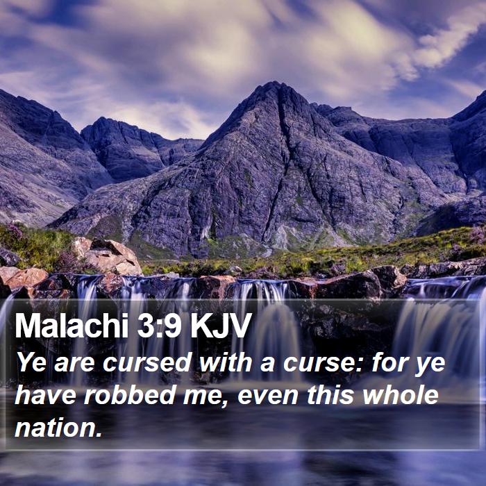 Malachi 3:9 KJV Bible Study