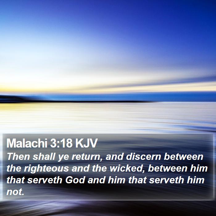 Malachi 3:18 KJV Bible Study