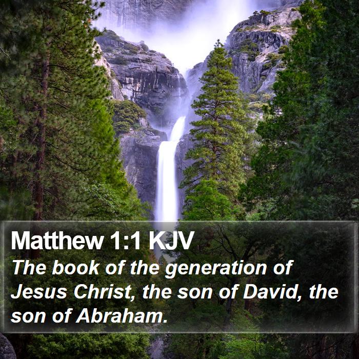 Matthew 1:1 KJV Bible Study