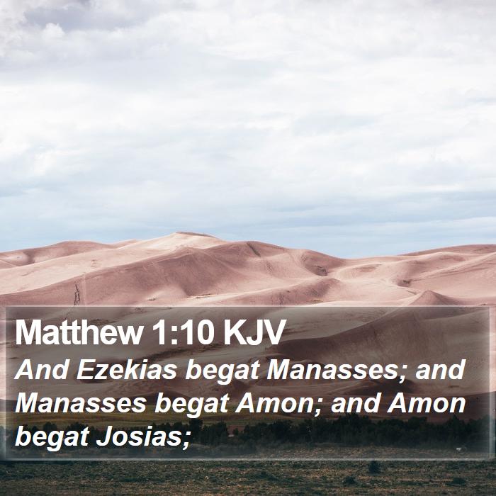 Matthew 1:10 KJV Bible Study