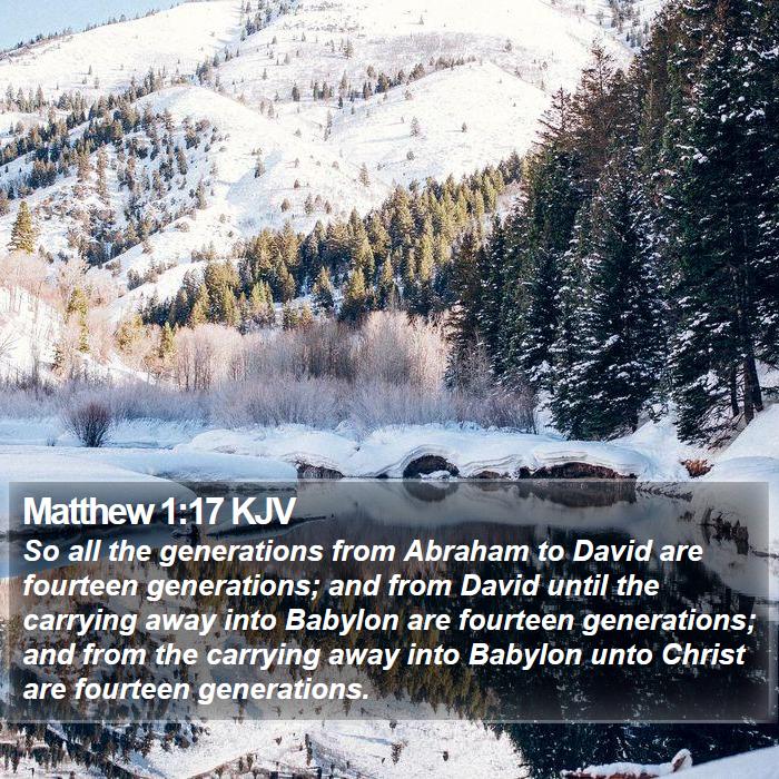 Matthew 1:17 KJV Bible Study