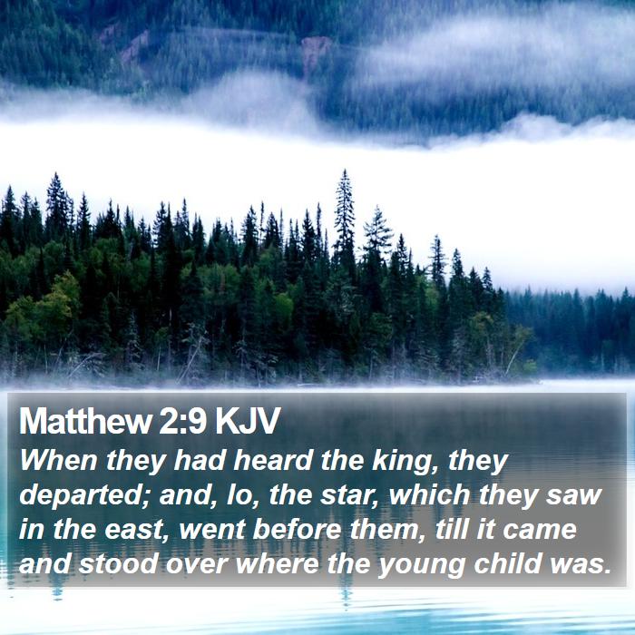 Matthew 2:9 KJV Bible Study