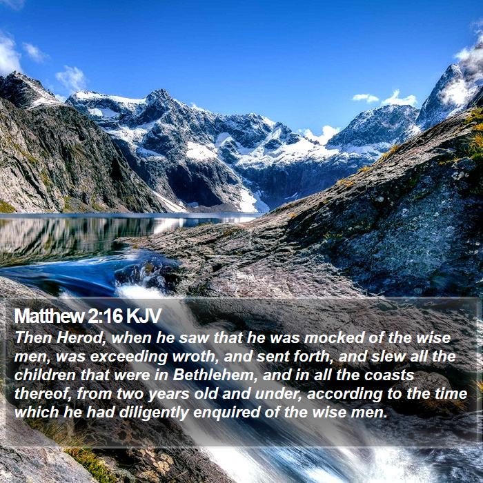 Matthew 2:16 KJV Bible Study